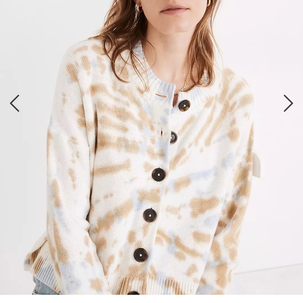 Madewell Tie dye Broadway cardigan
